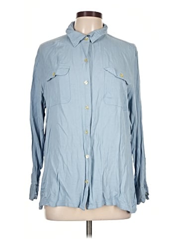 Classic Elements Long Sleeve Button-Down Shirt (view 1)