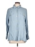 Classic Elements Blue Long Sleeve Button-Down Shirt Size L - photo 1