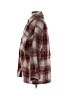Zara Plaid Burgundy Coat Size S - photo 5