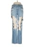 American Eagle Outfitters Graphic Blue Jeans Size 6L - photo 1