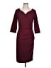 Miusol Solid Burgundy Cocktail Dress Size L - photo 1