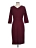 Miusol Solid Burgundy Cocktail Dress Size L - photo 2