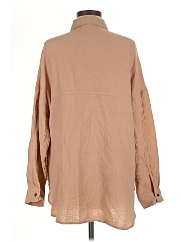 Missguided Long Sleeve Button-Down Shirt (view 2)