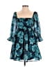 Thirty/Thirty 100% Polyester Teal Cocktail Dress Size S - photo 1