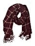 Unbranded Plaid Burgundy Scarf One size - photo 1
