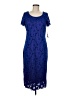 Perceptions Blue Casual Dress Size 8 - photo 1
