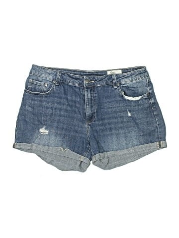 Cosmic Blue Love Denim Shorts (view 1)