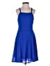 Lulus 100% Polyester Solid Blue Cocktail Dress Size S - photo 1