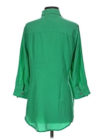 Soft Surroundings 3/4 Sleeve Button-Down Shirt (view 2)