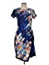 Cato Graphic Blue Casual Dress Size 10 - photo 1