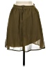 Solemio 100% Polyester Solid Green Casual Skirt Size S - photo 2