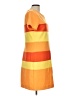 Adrienne Vittadini Color Block Orange Casual Dress Size 10 - photo 4