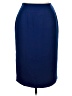 Amanda Smith Solid Blue Formal Skirt Size 14W - photo 1