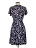 Leota Print Blue Casual Dress Size L (petite) - photo 2