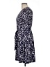 Leota Print Blue Casual Dress Size L (petite) - photo 5