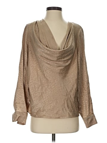 Ronny Kobo Long Sleeve Silk Top (view 1)