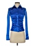 Shein Blue Long Sleeve Blouse Size 2 - photo 1