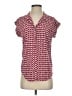 Jachs Girlfriend 100% Rayon Hearts Red Short Sleeve Blouse Size S - photo 1