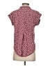 Jachs Girlfriend 100% Rayon Hearts Red Short Sleeve Blouse Size S - photo 2