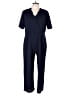 Sandra Darren Solid Blue Jumpsuit Size L - photo 1