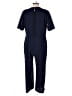 Sandra Darren Solid Blue Jumpsuit Size L - photo 2