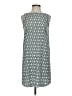 Halogen 100% Polyester Print Teal Casual Dress Size XS (petite) - photo 1