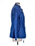 J. McLaughlin 100% Nylon Blue Raincoat Size L - photo 4