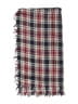Unbranded Plaid Burgundy Scarf One size - photo 2