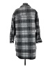 Dex Plaid Gray Coat Size M - photo 2