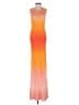 Maje 100% Viscose Tie-dye Orange Cocktail Dress Size EU (FR) 38 / US 6 - photo 1