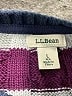 L.L.Bean 100% Cotton Stripes Purple Pullover Sweater Size L - photo 7
