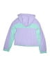 Tek Gear 100% Nylon Color Block Purple Track Jacket Size 8 - photo 2