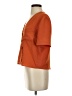 Topshop Orange Short Sleeve Blouse Size 2 - photo 5