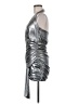 Superdown 100% Polyester Metallic Silver Cocktail Dress Size M - photo 5