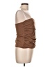 Topshop Brown Sleeveless Top Size 12 - photo 4