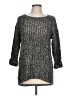 Aqua 100% Acrylic Tweed Gray Pullover Sweater Size L - photo 1