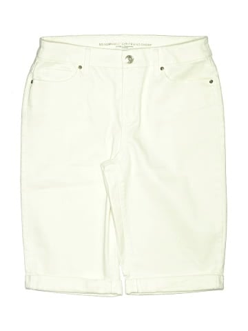 So Slimming by Chico's Khaki Shorts (view 1)