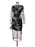 Topshop Graphic Black Cocktail Dress Size 6 - photo 1