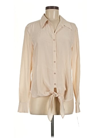 Antonio Melani Long Sleeve Silk Top (view 1)