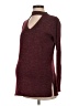 Pink Blush Burgundy Pullover Sweater Size S - photo 1