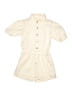 Old Navy 100% Cotton Solid Ivory Romper Size 8 - photo 1