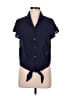 HEATHER Blue Short Sleeve Blouse One size - photo 1