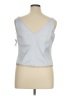 Michaelangelo Silver Sleeveless Blouse Size 16 - photo 2