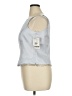 Michaelangelo Silver Sleeveless Blouse Size 16 - photo 5