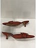 Prada 100% Leather Red Brown Vintage Leather Kitten Heels Size EU 37 1/2 - photo 8