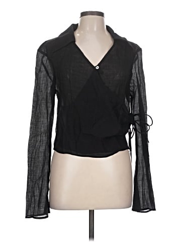 Topshop Long Sleeve Blouse (view 1)