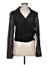 Topshop Black Long Sleeve Blouse Size 10 - photo 1