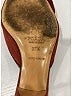 Prada 100% Leather Red Brown Vintage Leather Kitten Heels Size EU 37 1/2 - photo 6