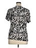 JM Collection Ivory Short Sleeve Top Size XL - photo 2
