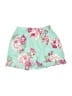Unbranded 100% Cotton Floral Teal Shorts Size 6 - photo 2